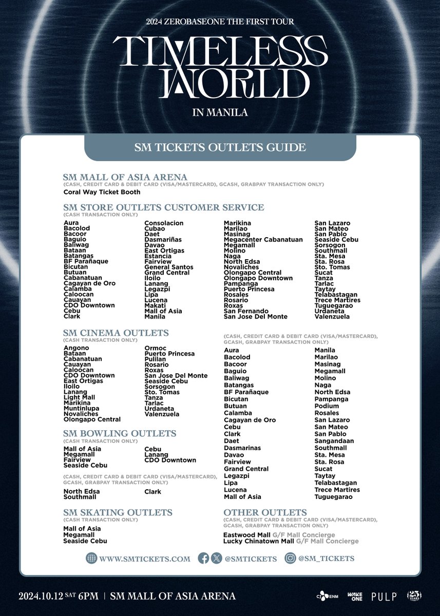 If you're as excited as we are for 2024 ZEROBASEONE THE FIRST TOUR [TIMELESS WORLD] IN MANILA, here's everything you need to know to get your tickets to see them live! 🎤✨ Make sure to check out each guide carefully. 🥰

🔹 Global Official Fanclub Pre-sale: September 7, 2024,