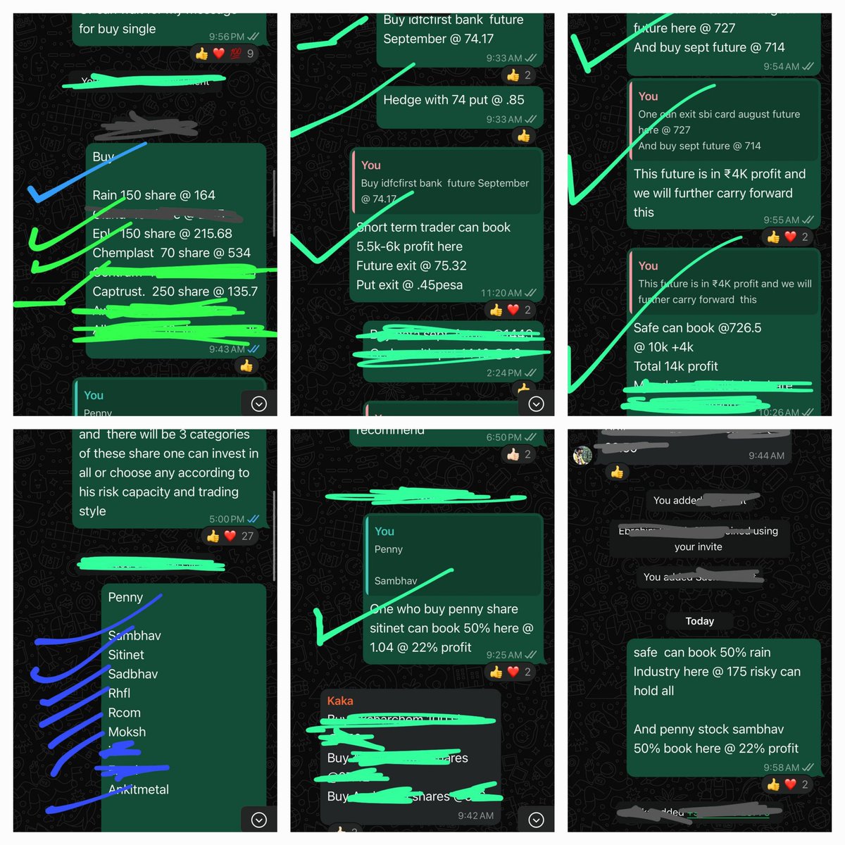 Surendraanalyst's tweet image. #Premium_Group
future call hit.
#Sbicard 
#idfcfirstbnk
#Equity call hit today 
#Rain #sitinet #Sadbhav 
40% discount will be given to those who join the premium group. 
Contact 9928524806
5  multibaggers will be told separately.