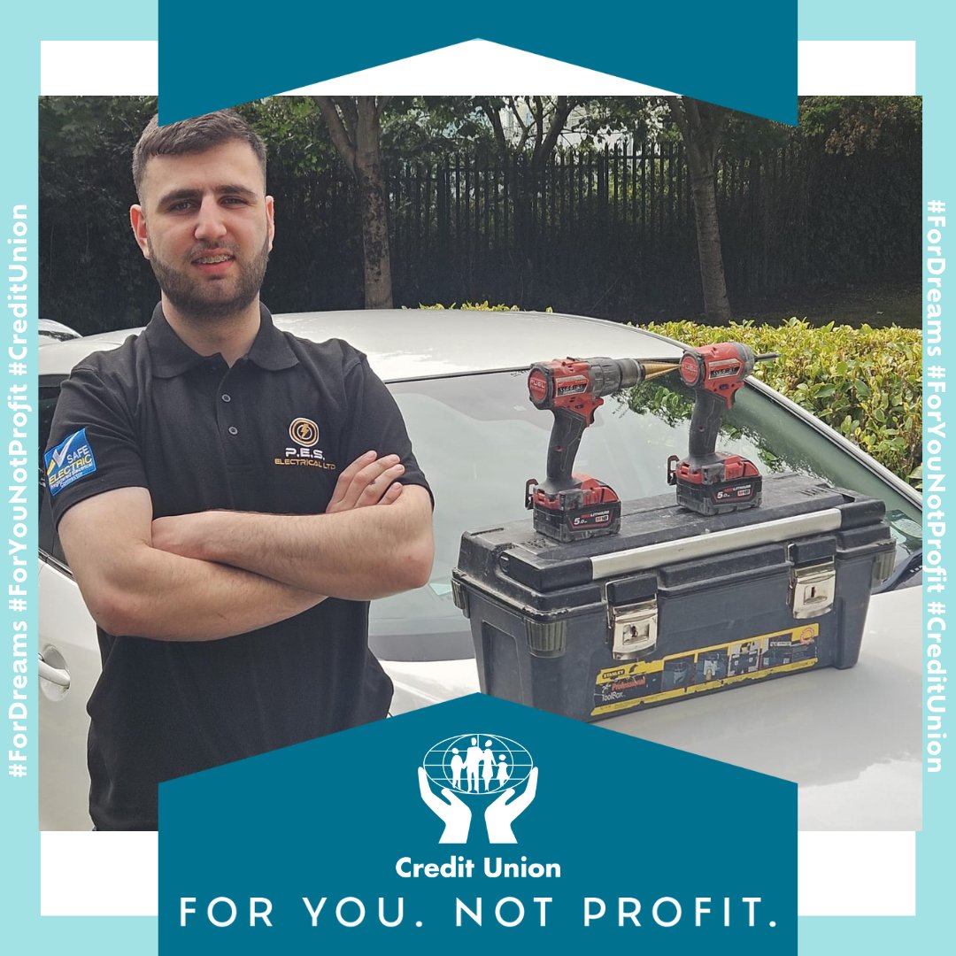 creditunionie's tweet image. “My apprenticeship journey wouldn’t have been possible without @_capitalcu's support. I chose the credit union for its low rates and simple process. My application was approved within a day, making it stress free” - trainee electrician, Harry.
#ForDreams #NotProfit