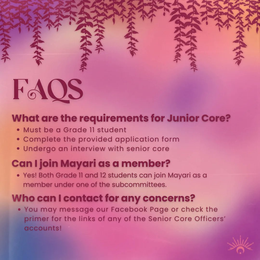 mayariashs's tweet photo. [Mayari’s Sign-Ups for A.Y. 2024 - 2025]

.ೃ࿐ Was it casual when they asked you to join Mayari?

🌙 — The Mayari Committee is officially opening their application form for all aspiring applicants from AUGUST 26 to SEPTEMBER 2, 2024! https://t.co/1CGcIts0nE