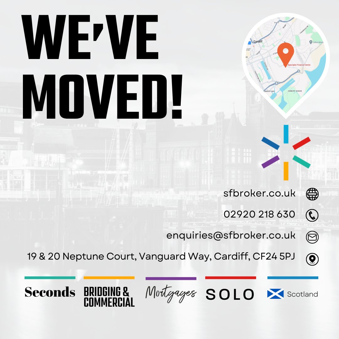 sfbroker1's tweet photo. Our team has grown and so has our space.

📍 New Address: 19 &amp; 20, Neptune Court, Vanguard Way, Cardiff CF24 5PJ

#mortgages #mortgagespecialist #mortgagebrokers #specialistfinancecentre #specialistfinance #SFC #mortgagebroker #finance #SpecialistFinanceCentre #NewWebsite https://t.co/qYGtNt928Z