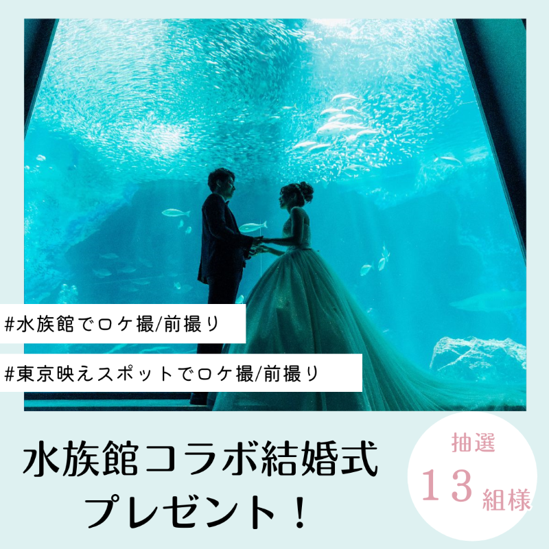 WeLove_Wedding's tweet photo. ラストSummerスペシャル企画

全国で大人気！幻想的な水族館コラボ結婚式当たる！
東京スカイツリータウン併設★

～［13組限定/抽選］～

＊水族館以外にも人気スポットを選べます
✨東京駅vs東京タワーも選択可能✨

ぜひお見逃しなく👰