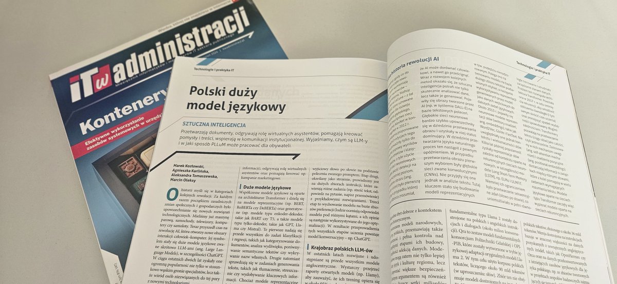 Do 2030 r. znaczna liczba spraw kluczowych dla obywateli w kontakcie z administracją publiczną może zostać skutecznie obsłużona przez #AI. Czym są 
#LLM-y i w jaki sposób #PLLuM może pracować dla społeczeństwa piszemy w „IT w administracji”. Więcej o projekcie: