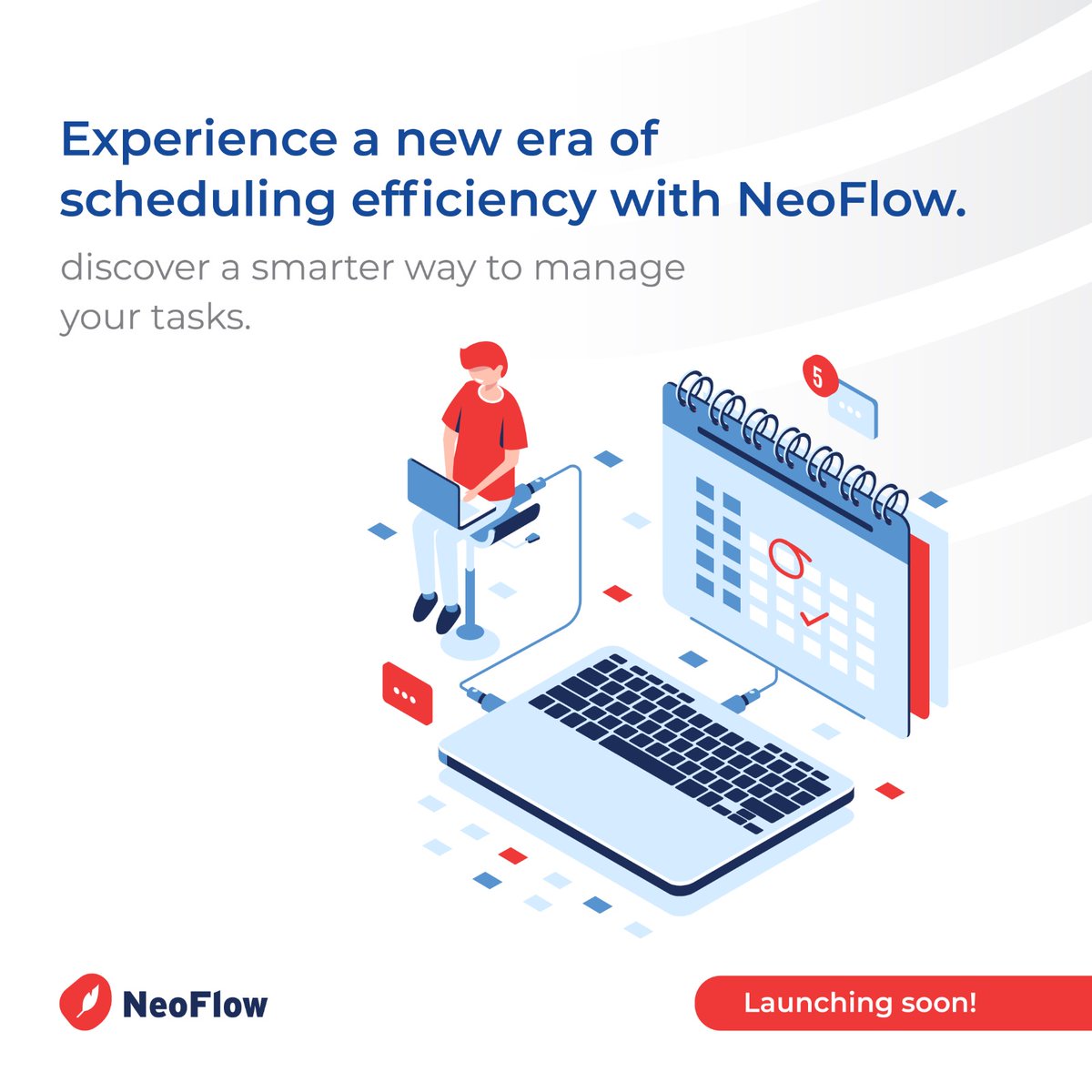 Neoflow_FSM's tweet image. Transform how you schedule with NeoFlow! ✨ Get ready to experience a smarter, more efficient way to manage your services.

Launching soon!

#NeoFlow #SmartScheduling #Efficiency #ComingSoon