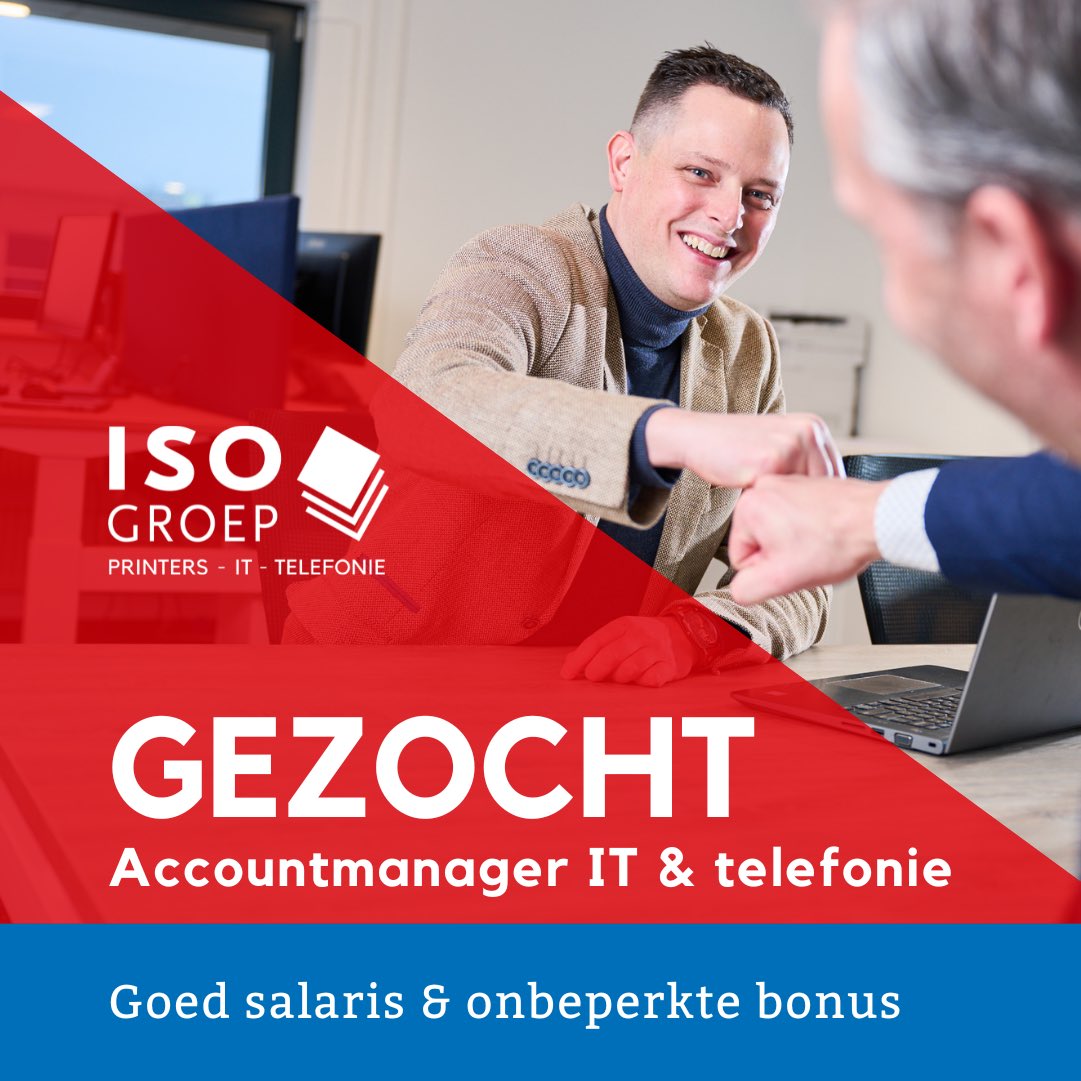 We zoeken een #Accountmanager IT en telefonie. 

Interesse?

✅ Bekijk de uitstekende arbeidsvoorwaarden: lnkd.in/e8kJn5Uj

#vacature #sales #veenendaal #haaften
