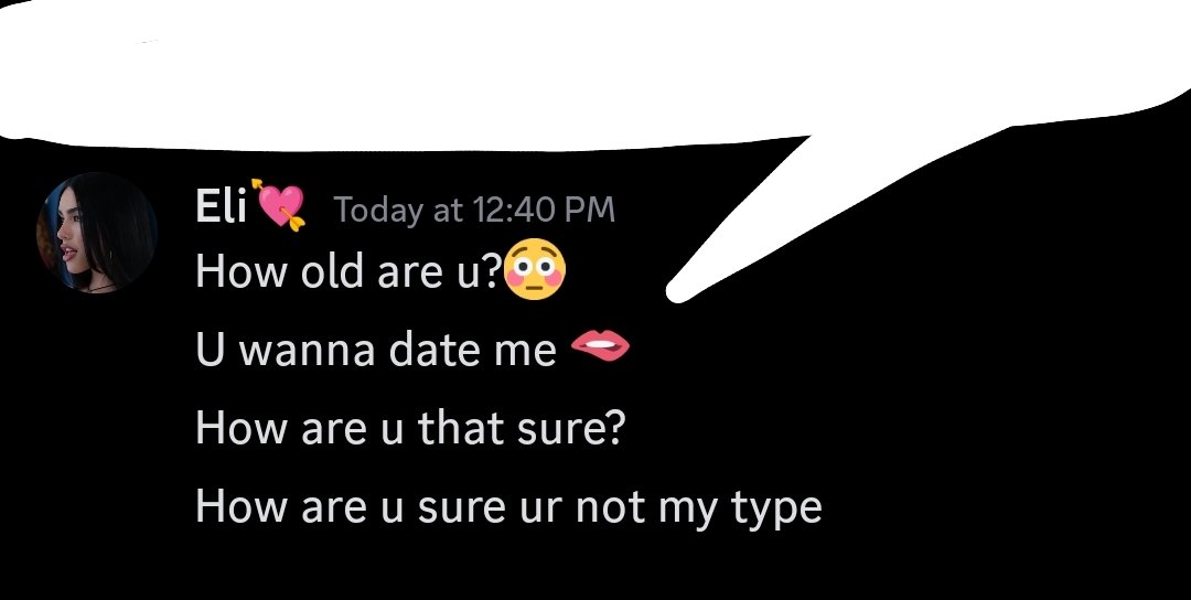 Zebetone's tweet photo. @SentinelsX The same thing she did to me today. She was about to sleep and it was like middle of the night for her. She targeted me and said the same things that was said to you. She tried to date me but i thought it's a joke so i just ignored but then it turned creepier and creepier. https://t.co/ZBahdsgo0P