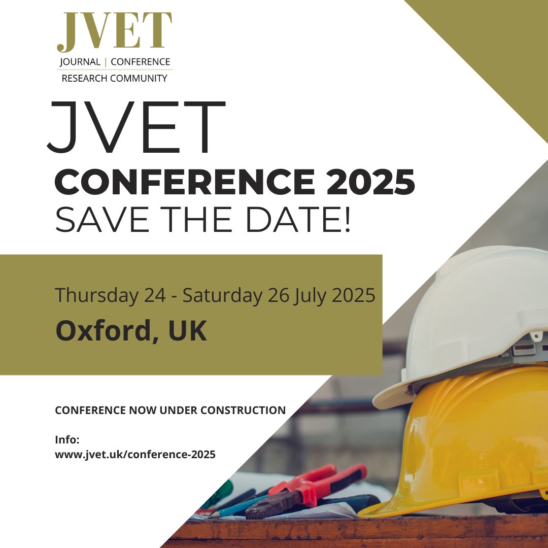 The JVET Conference 2025 will take place Thursday 24th – Saturday 26th of July 2025.

The conference is now under construction.

Info: jvet.uk/conference-2025

#JVET #JVET2025