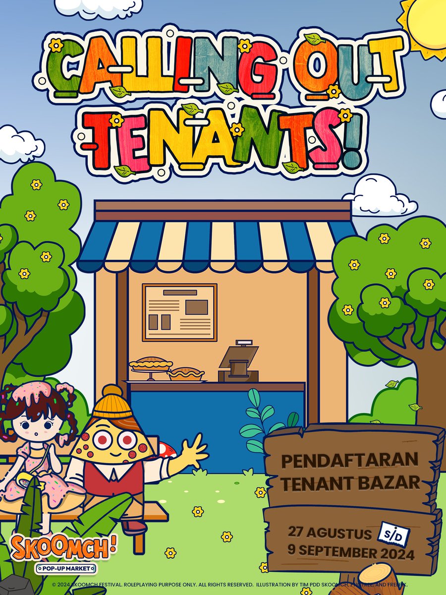 ᅠ

ᅠᅠᅠᅠᅠᅠ ᅠ ☎ ∘ ∘ ∘ 𝗖𝗔𝗟𝗟𝗜𝗡𝗚 𝗔𝗟𝗟
ᅠᅠᅠᅠᅠ⊹ 𝗖𝗨𝗟𝗜𝗡𝗔𝗥𝗬 𝗘𝗡𝗧𝗛𝗨𝗦𝗜𝗔𝗦𝗧𝗦! ⊹

ᅠ
ᅠᅠᅠᅠᅠᅠSKOOMCH! Pop-Up Market
ᅠᅠᅠᅠᅠᅠᅠᅠ𝟮𝟳.𝟬𝟴.𝟮𝟰—𝟬𝟵.𝟬𝟵.𝟮𝟰

ᅠ