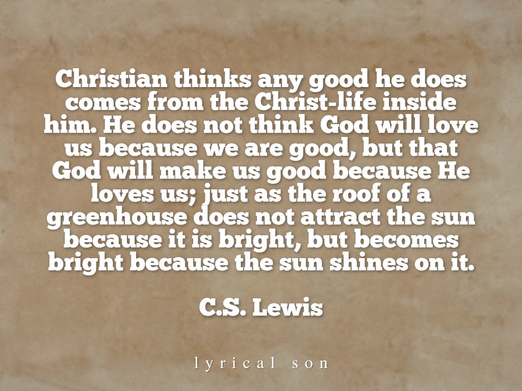 lyricalsonprod's tweet photo. For God is working in you, giving you the desire and the power to do what pleases him.

- Philippians 2:13 NLT

❤🙏

#bibleverse #bibleverseoftheday #Philippians2v13 #GodsGrace #GraceofGod #CSLewis #cslewisquotes #MereChristianity #christianquotes #christianquotesdaily https://t.co/WPQfwXVsSa