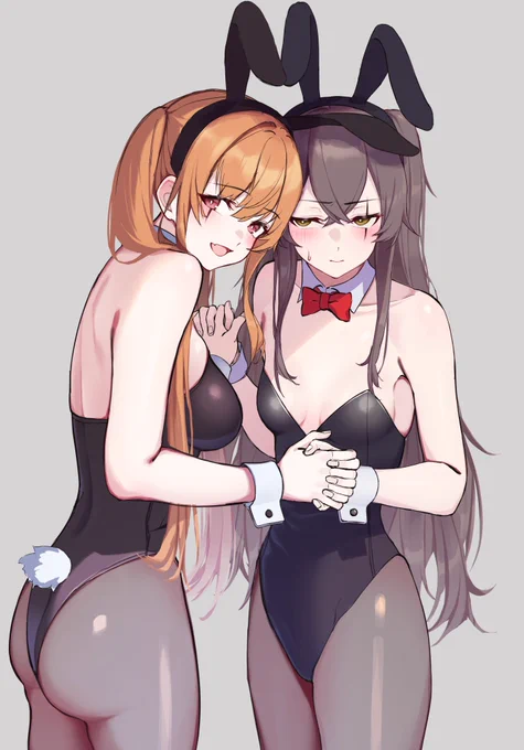 ドルフロのUMP45とUMP945姉となら何着ても楽し気な9と何か言いたげな45...#ドールズフロントライン#イラスト練習 