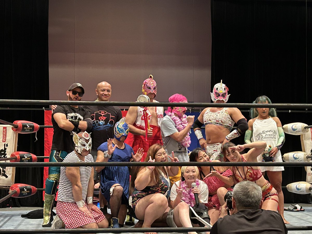 miki_leather's tweet photo. おもろかった琉球ドラゴン女子プロレス https://t.co/dZWL1ZNBed