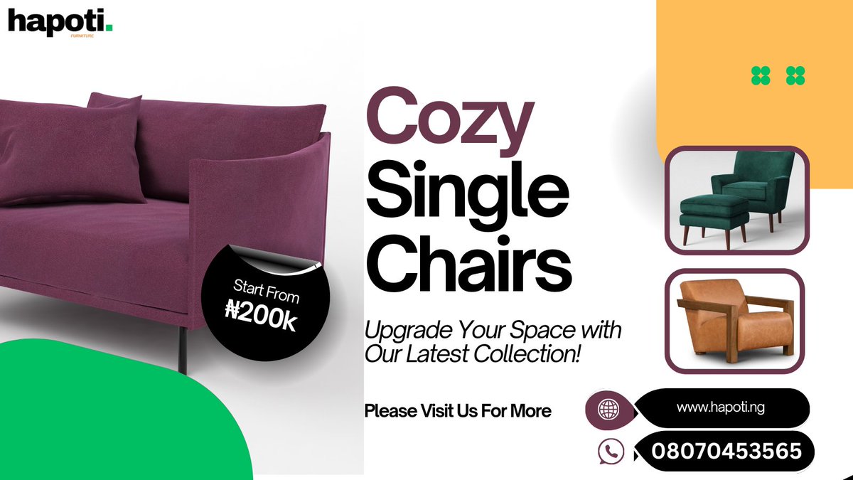 hapoti_ng's tweet photo. Elevate your livingroom with our latest Accent Chairs visit https://t.co/39sql06Q3W for more https://t.co/pZbRjidepT