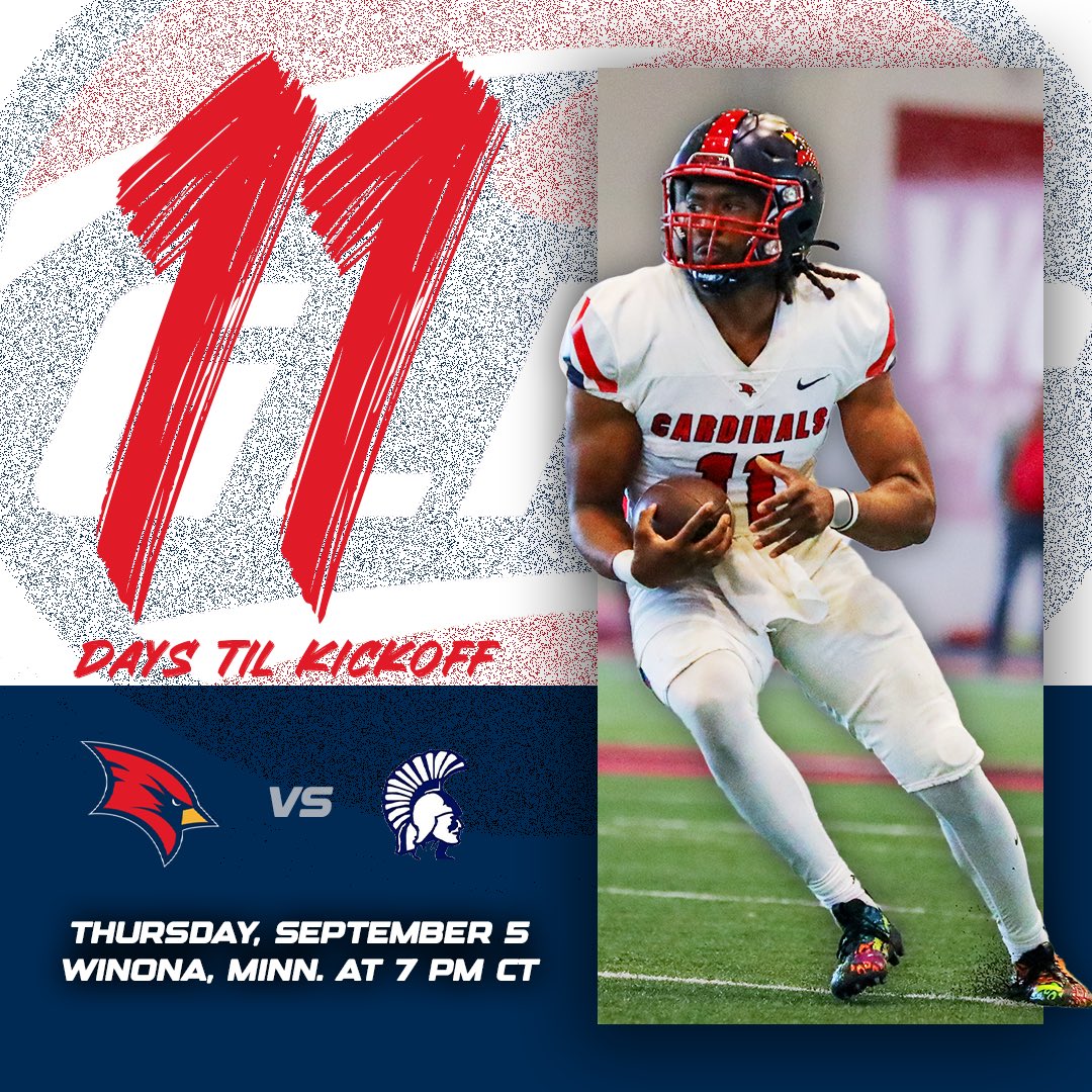 svsu_football's tweet photo. 𝗖𝗢𝗨𝗡𝗧𝗗𝗢𝗪𝗡 𝗧𝗢 𝗞𝗜𝗖𝗞𝗢𝗙𝗙
#EarnIt #GLIACFB https://t.co/JlLlHfH45c