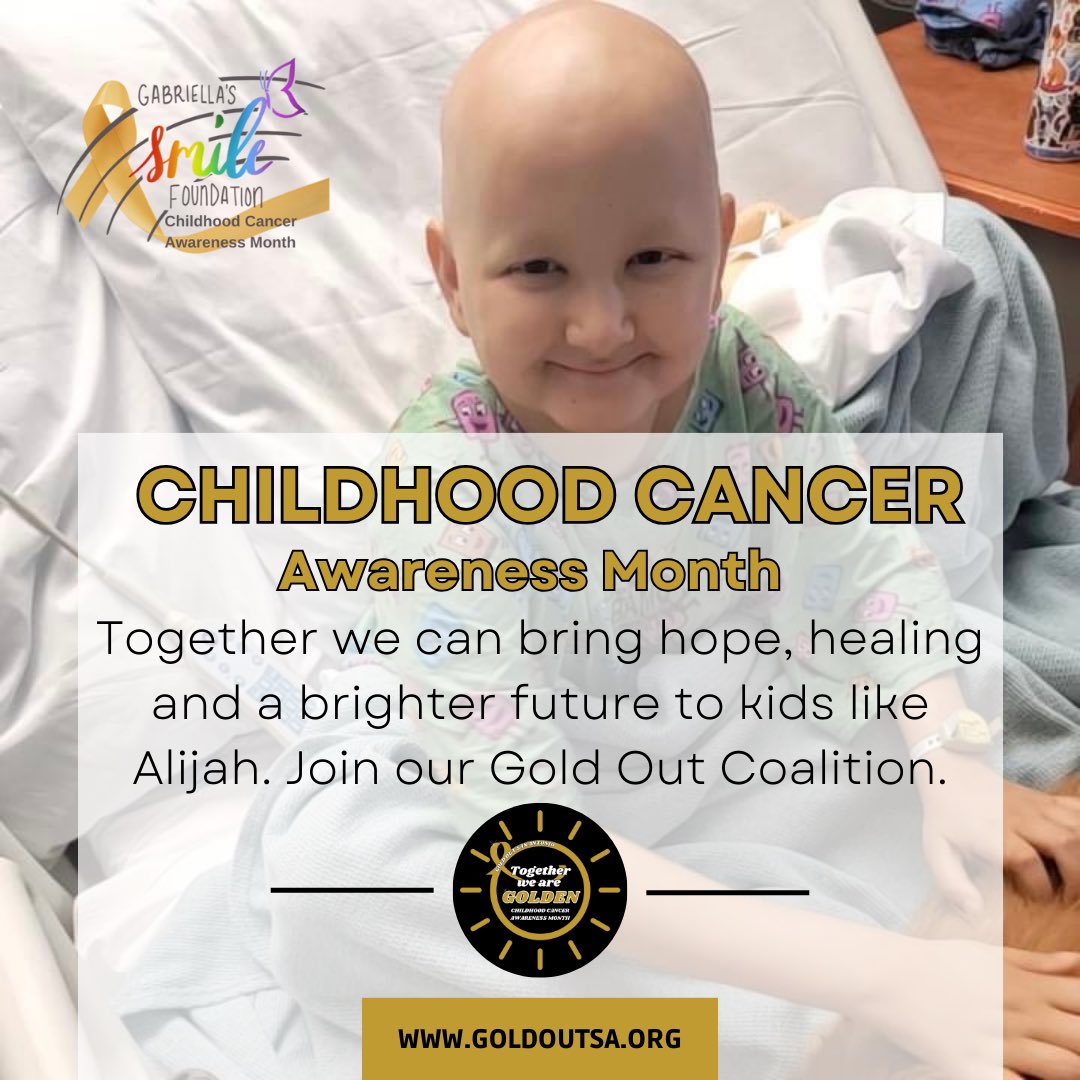 💛 September is Childhood Cancer Awareness Month! Join us in making a difference by donating. Your support provides vital resources and hope to children battling cancer. Donate today! 
givebutter.com/Together-We-Ar… #GoldOutSA  #GabriellasSmileFoundation #TogetherWeAreGolden