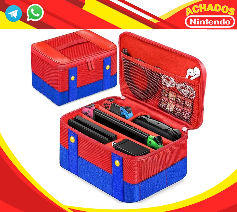 AchadosNintendo's tweet photo. Bolsa Maleta Case Transporte Mario em #Promoção na #amazon

Link: https://t.co/boCpABBoik

Mais #ofertas em: https://t.co/UrlTDZQnxT

 #NintendoLife #nintendo #nintendoswitch #nintendoswitch2 #gamer #CupomDeDesconto #economia #MarketingDigital #marketing https://t.co/PdHTWGwNlE