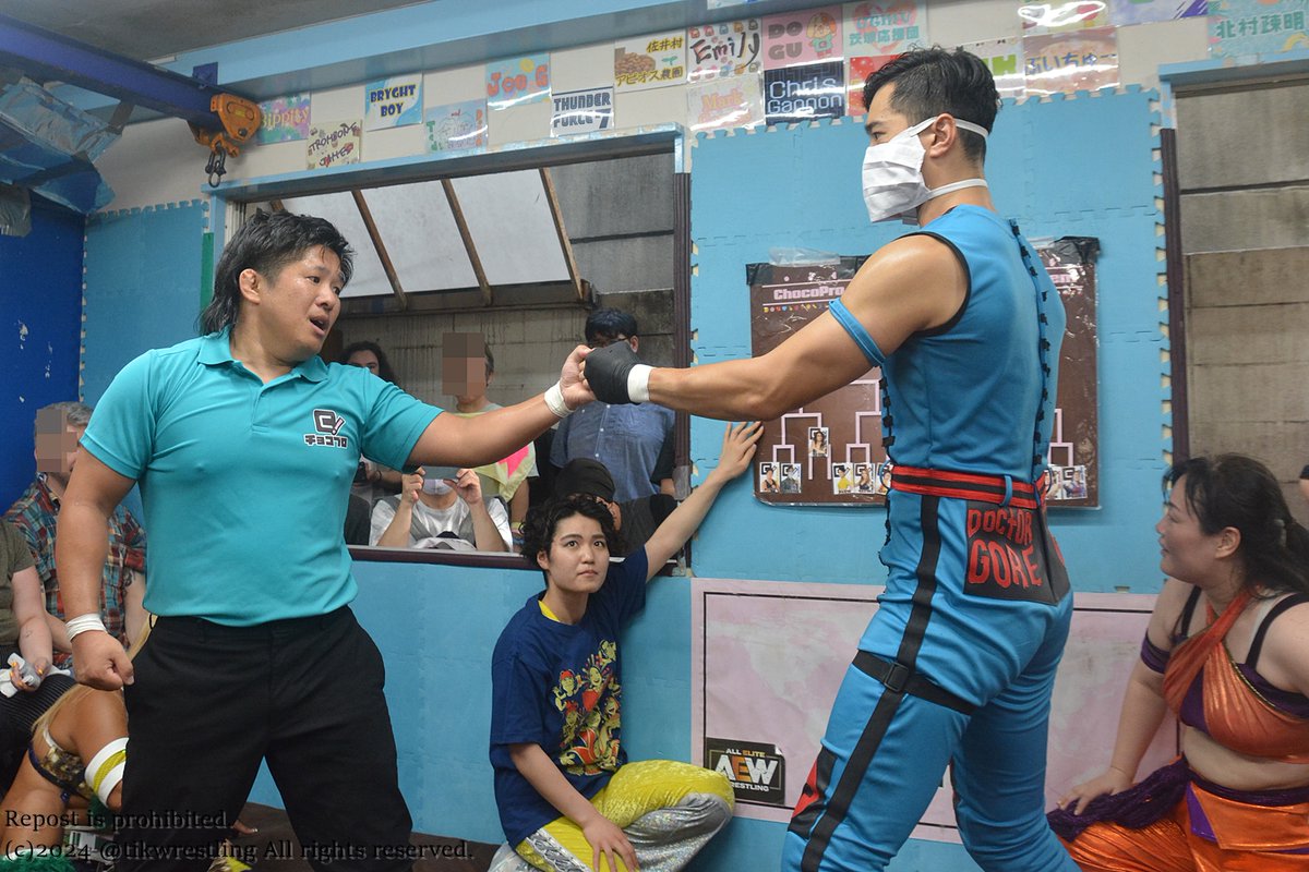 tikwrestling's tweet photo. 【#ChocoPro 390 8・25市ヶ谷】Welcome to Ichigaya! ChocoPro! Janken!!
#DrGore
#JDL
#Shivam
#gtmv #gtmvpic
♯敬称略 https://t.co/6Im9bXhVEb