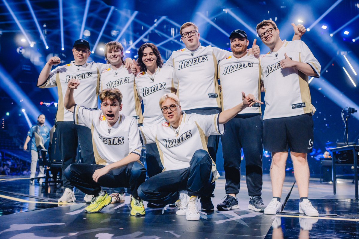 ValorINTEL's tweet photo. Team Heretics have been eliminated from VALORANT Champions

▪️ Placement - 2nd
▪️ Earnings - $400,000
▪️ Masters Shanghai Runner-Ups
▪️ Stage 1 + Kickoff Runner-Ups

Team Heretics clearly proves that EMEA is here to stay, and hope to see that fighting again in 2025 https://t.co/7MQ27RtSW8
