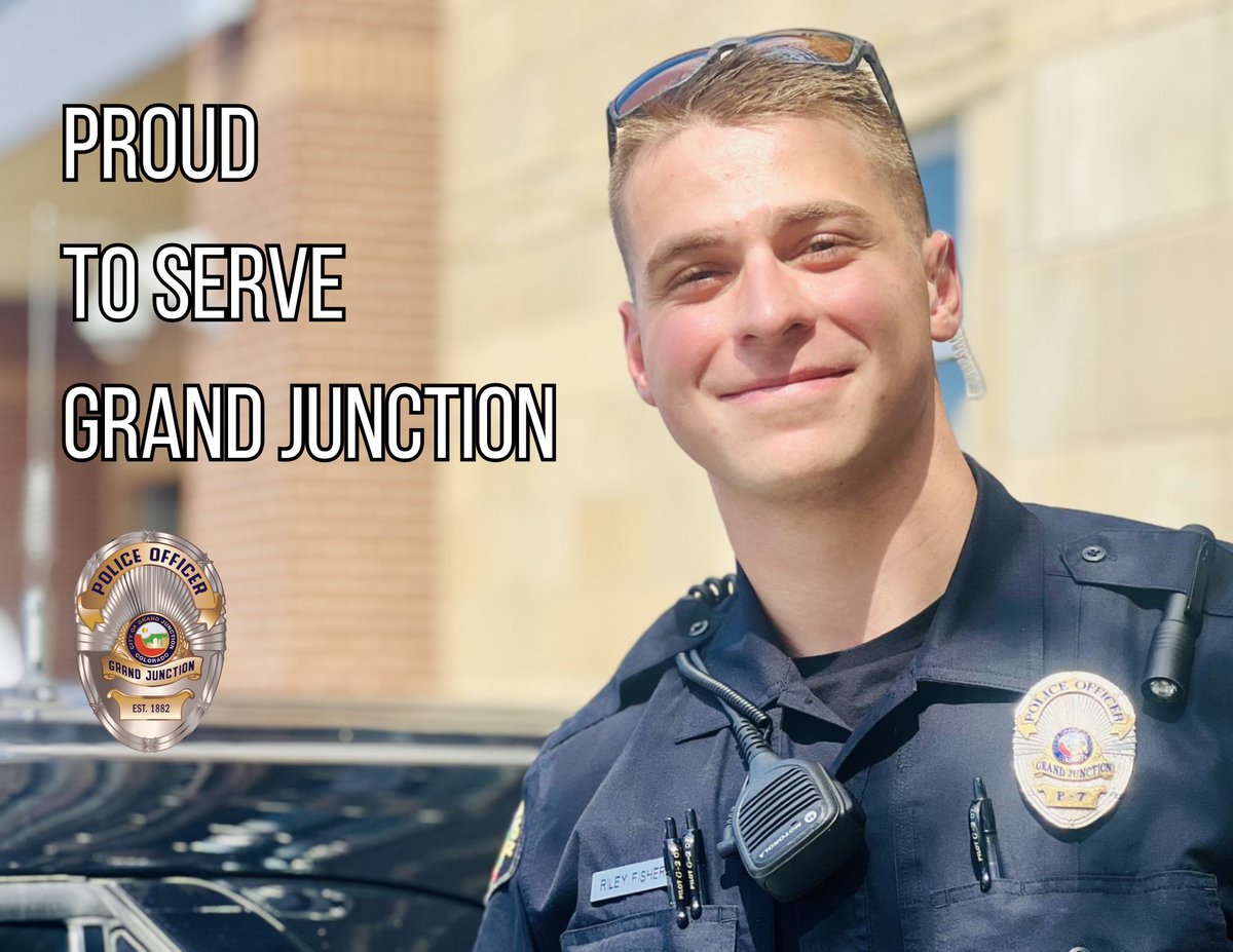GrandJunctionPD's tweet photo. The #GJPD proudly stands watch over our community every day. It's an honor to protect and serve the people who make this place so special. We're here for you, always, Grand Junction. #servingGJ #ProudToServe #community https://t.co/uOwpmwLeW0