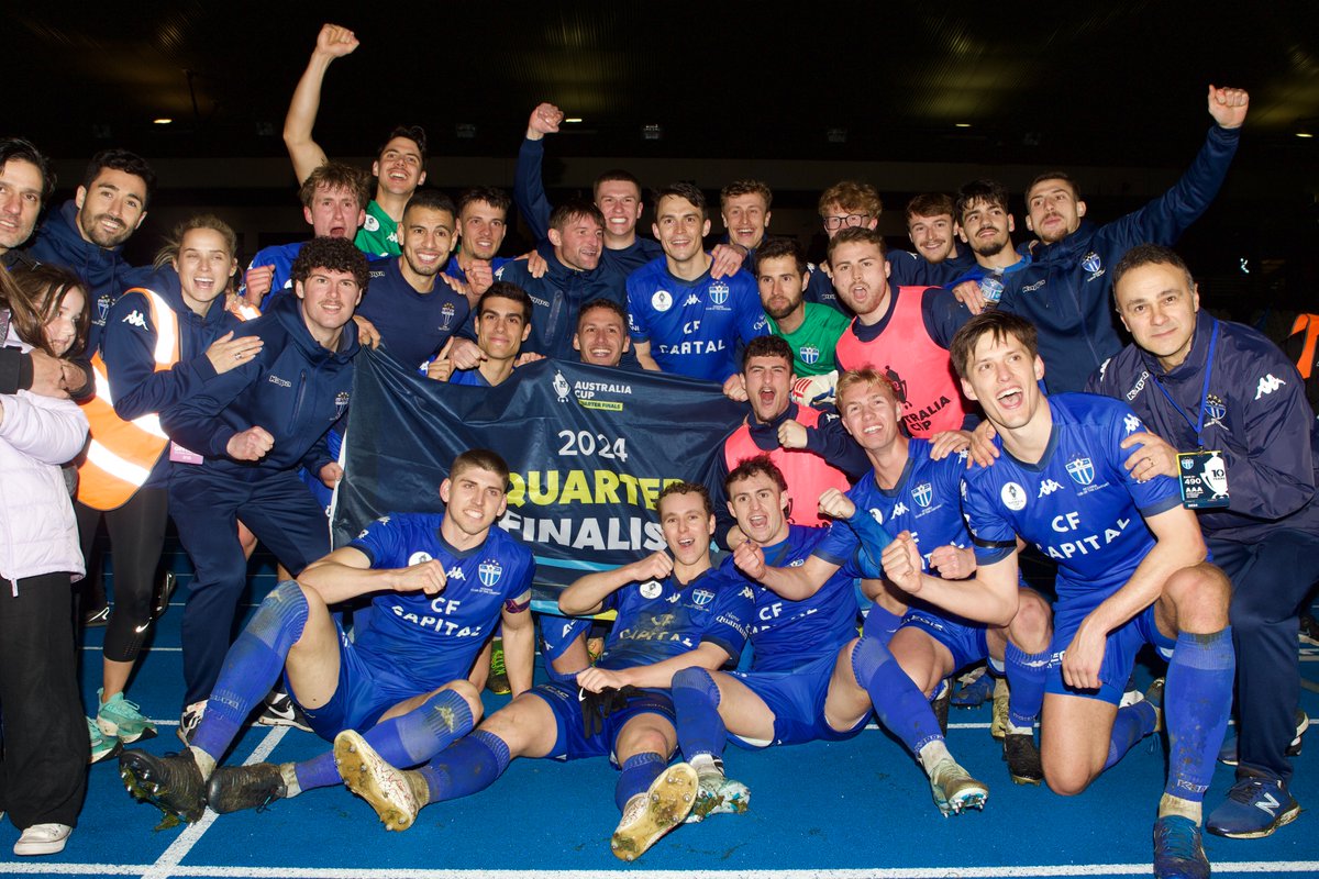 sportingwall's tweet image. South Melbourne have advanced to the Quarter Finals of the @AustraliaCup . They defeated Qld outfit , Olympic 3-2 .
Souths goals came from Jankovic  25 , 90+2  and Archibald.
@smfc