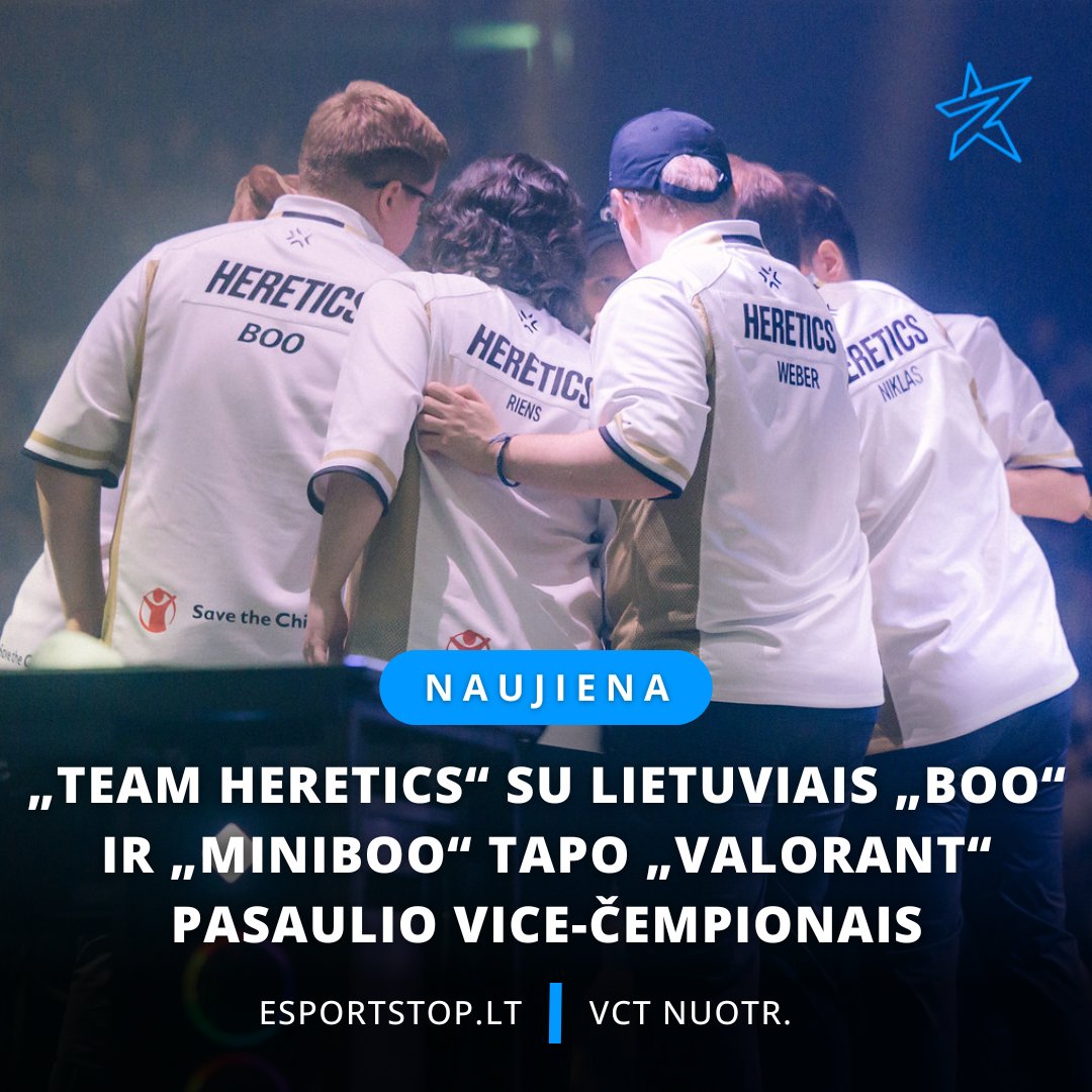 🇱🇹 Esports Top ⭐️ 🇺🇦❤️ (@esportotopas) on Twitter photo O trūko tiek nedaug...
Vis tiek - lietuviai <a href="/BooVAL1/">Heretics Boo</a> ir <a href="/M1niBoo/">Heretics MiniBoo</a> Pasaulio VALORANT vice-čempionai 🏆🏆🏆
Sveikiname ir didžiuojamiesi 🇱🇹
#VALORANTCHAMPIONS O trūko tiek nedaug...
Vis tiek - lietuviai <a href="/BooVAL1/">Heretics Boo</a> ir <a href="/M1niBoo/">Heretics MiniBoo</a> Pasaulio VALORANT vice-čempionai 🏆🏆🏆
Sveikiname ir didžiuojamiesi 🇱🇹
#VALORANTCHAMPIONS