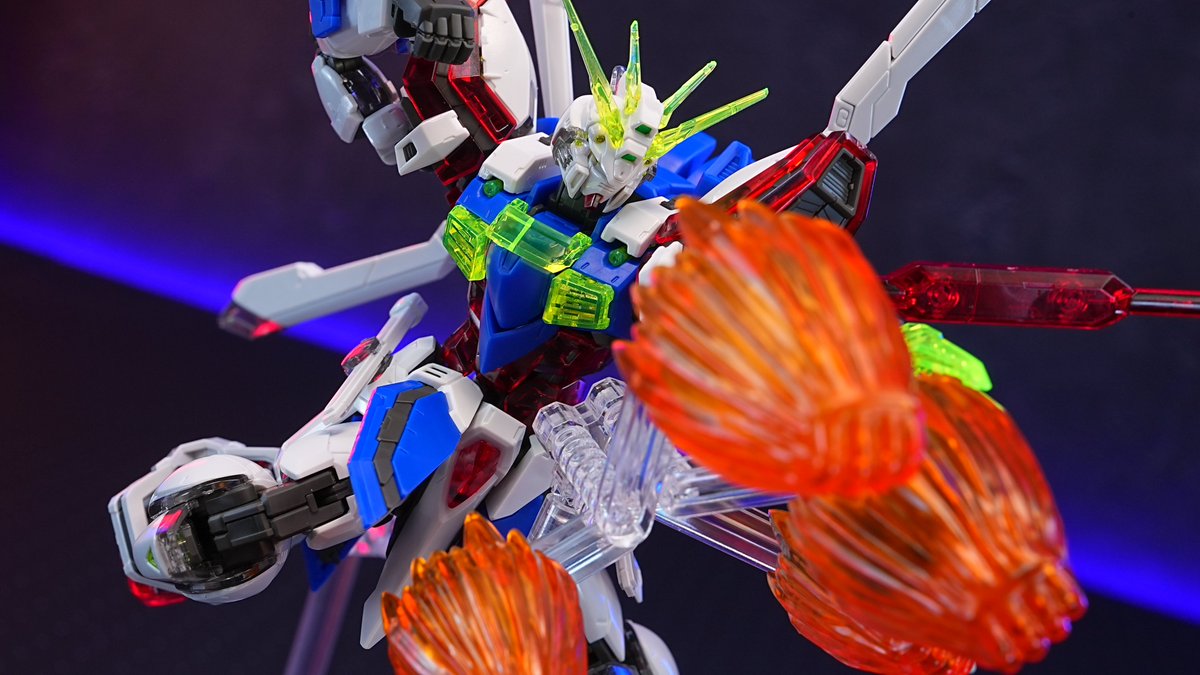 この前当たった一番くじB賞 RGゴッドガンダム ソリッドクリアと拡張