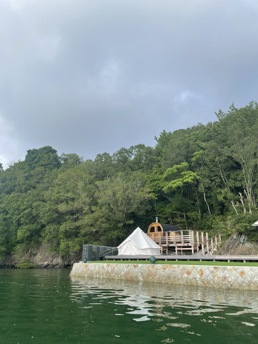 UMILABO_'s tweet photo. フィンランド式のバレルサウナを導入しました！サウナーの皆さまぜひお越しください〜 https://t.co/zX0fcV6EVl