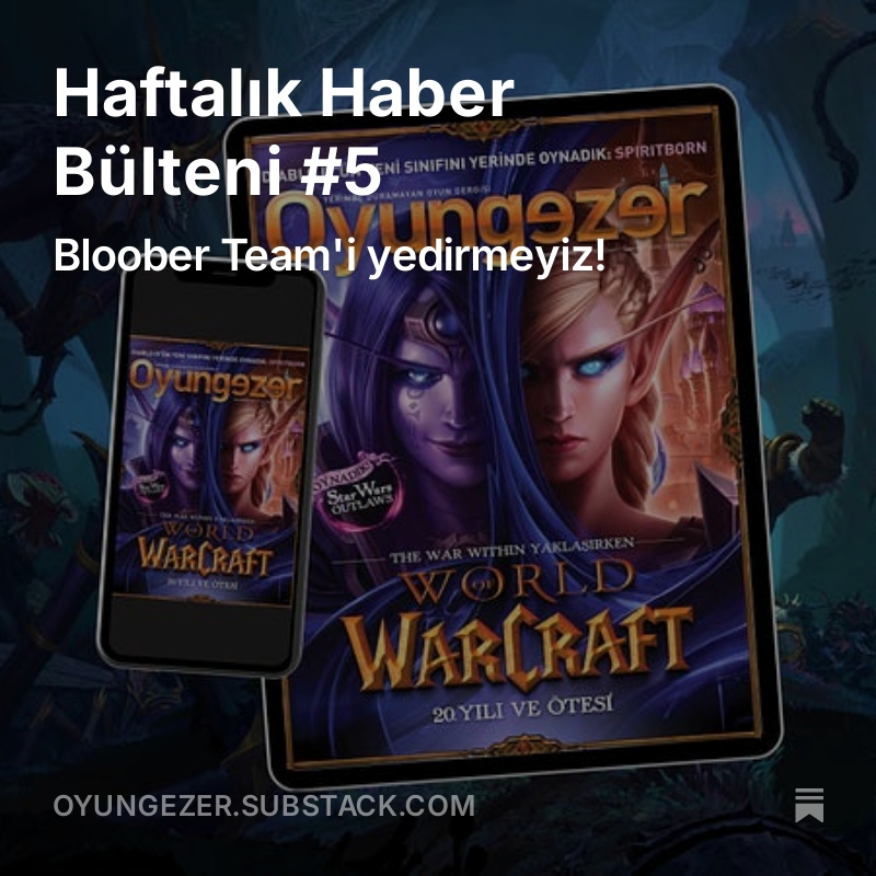 <a href="/oyungezer/">Oyungezer</a>'in haftalık haber bülteni fırından çıktı! Dumanı üstünde tütüyor! Gamescom'a rağmen biraz yavaş bir hafta ama yine de Indiana Jones and the Great Circle detayları, Silent Hill 2'nin ön bakışları gibi güzel yazılar var.

open.substack.com/pub/oyungezer/…