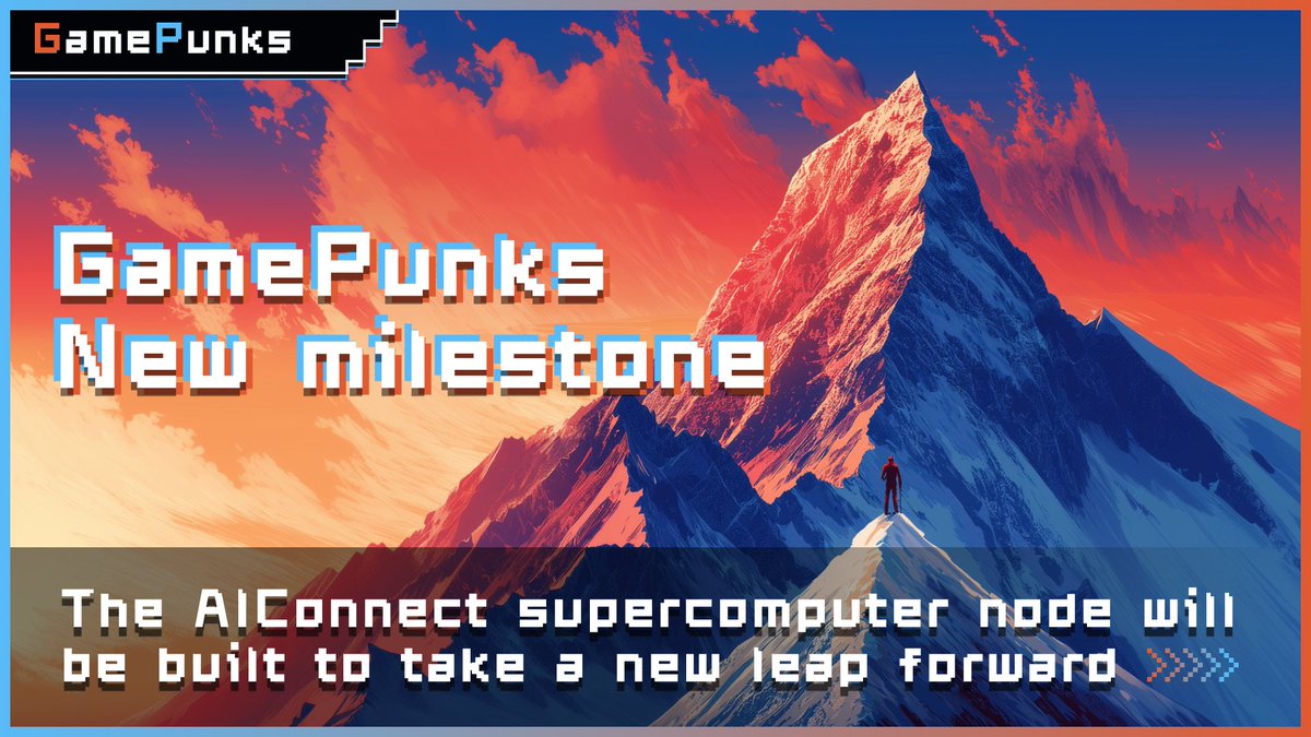 GamePunks_web3's tweet image. 🔥 GamePunks New Milestone! 

We&apos;re taking a huge step forward by building the @AIConnectGlobal supercomputing node. 

Get ready for a new era of innovation and possibilities as we harness the power of AI to elevate our ecosystem to new heights. 

Stay tuned! 🚀  

#Blockchain…