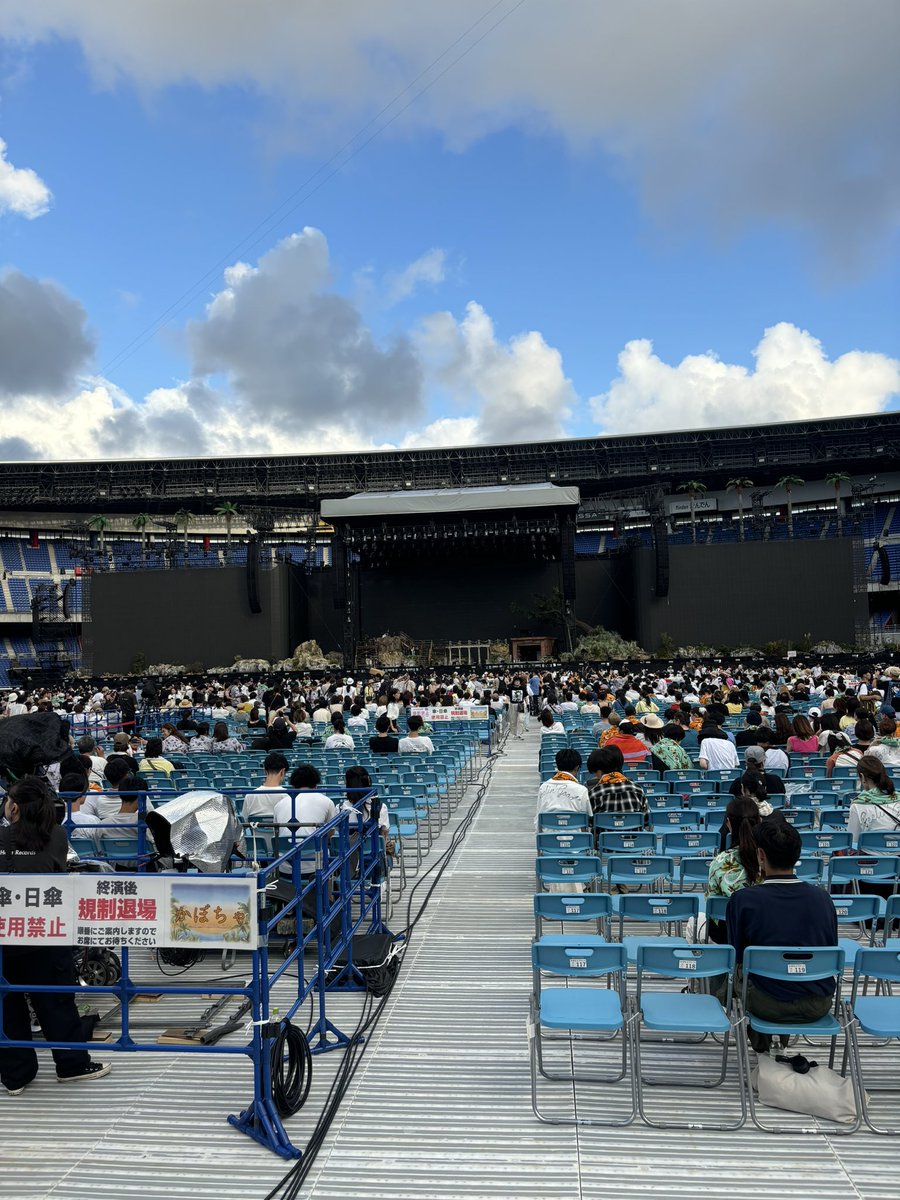 母のおかげでいい席でした☀️