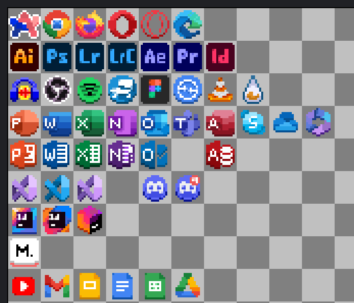 Making a huge icon pack of a bunch of icons, please suggest icons you want me to add!