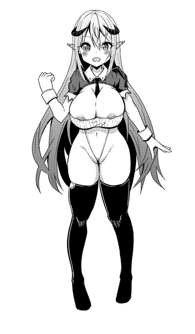 立ち絵練習にうちの子サキュバスのリリィちゃん 