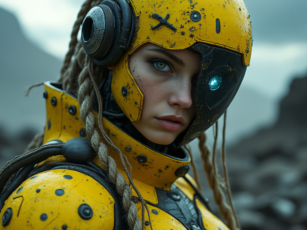 dainiusex7's tweet photo. QT with your Yellow art
"Wasteland Warrior: The Cyborg Sentinel"
#CyborgGuardian #FutureSoldier #AIart #AIArtwork #AIイラスト https://t.co/THaKhU22HP