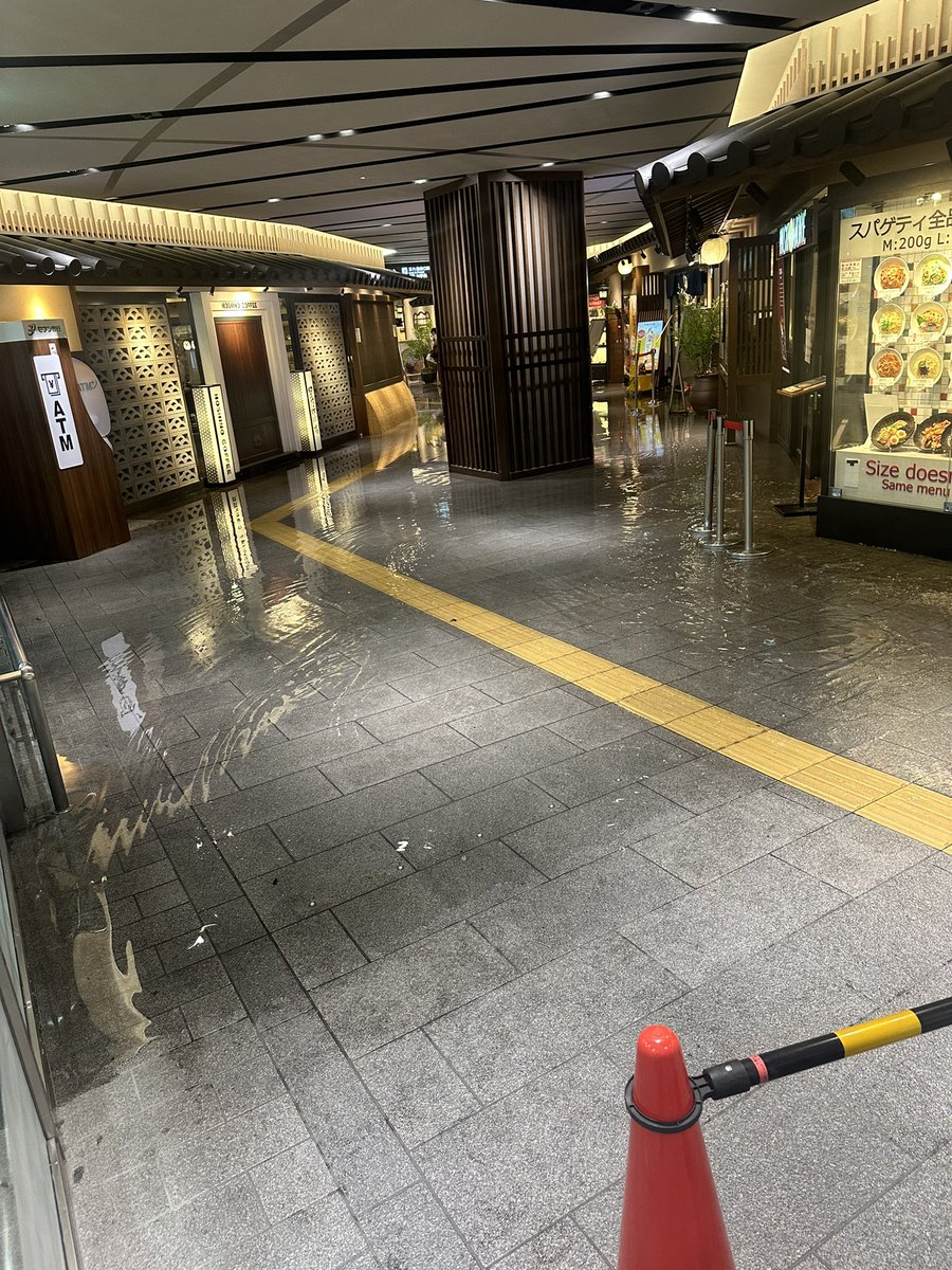 Bub_Dead's tweet photo. 京都駅冠水 https://t.co/vtogwdCOj8
