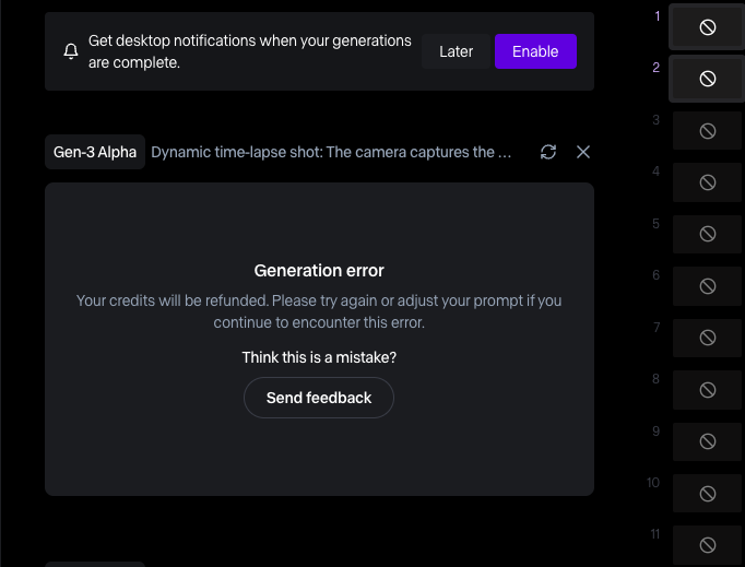 CharaspowerAI's tweet image. Just another day in text to video mode in #gen3 for making vfx with text😡😡