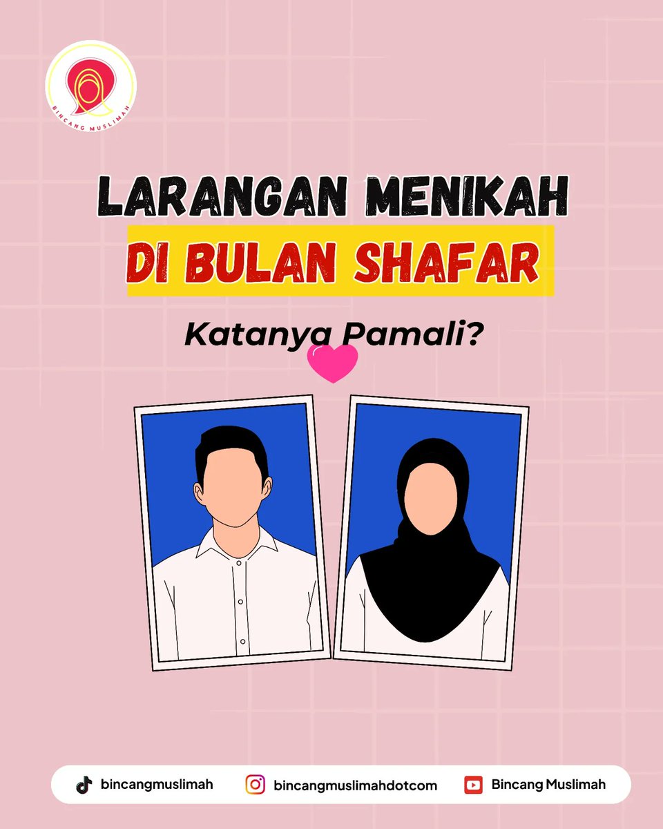 Binc4ngMuslimah's tweet photo. Katanya sih menikah di bulan Shafar itu pamali. Denger-denger bisa bikin sial.
Padahal, tahu engga, kalau Nabi Muhammad saw malahan menikahkan putrinya, Sayyidah Fatimah, di bulan Shafar.
#menikahbulanshafar #menikah #shafar #bulanshafar https://t.co/xOIkMphfcI