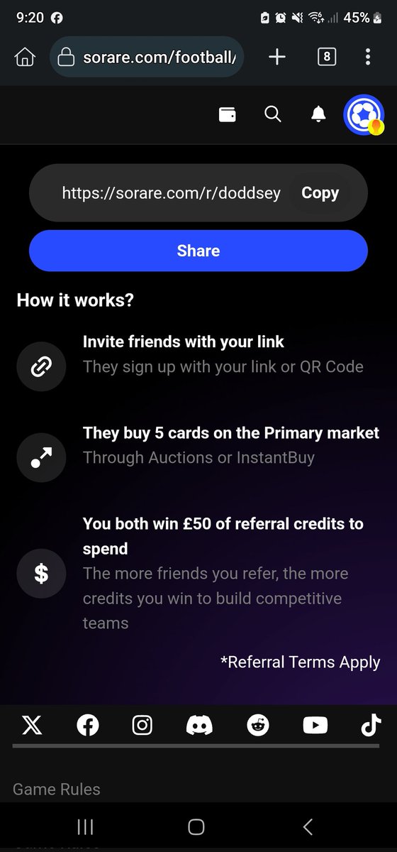 SteveDodds79's tweet photo. Please help me to keep playing my favourite game and maybe start playing this great game yourself. Create an account with my referral https://t.co/sPUVMnBX1R https://t.co/PUl3v2b3DT
