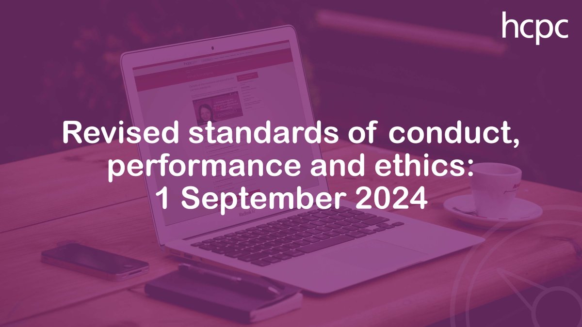 The revised standards of conduct, performance and ethics come into effect in one week’s time, on 1 September.  

How does this affect you?👇  

hcpc-uk.org/news-and-event…