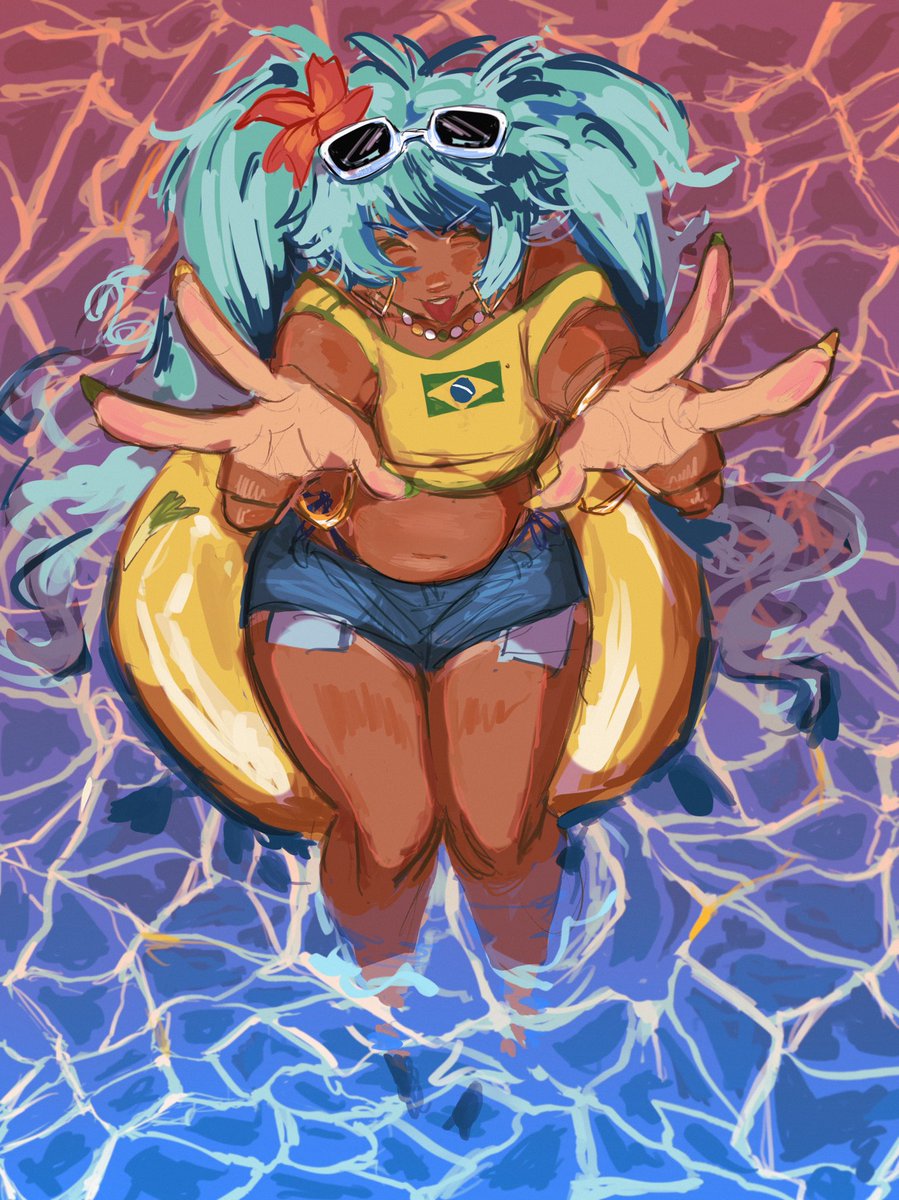 jikliq's tweet photo. miku at the pool!

#brazilianmiku #miku https://t.co/0CMvMKHHvG