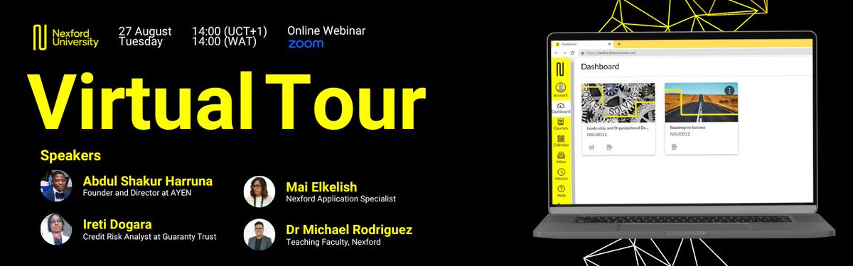 cojmaurice's tweet photo. Join Nexford University for a Virtual Tour and discover firsthand what sets us apart.

Rather than just hearing about what makes Nexford unique, let us show you.

Register now by clicking the link below:
https://t.co/qmbOCrFTIH

Date: Aug 27, 2024
Time: 02:00 PM (WAT) https://t.co/x4QdO2MXfx