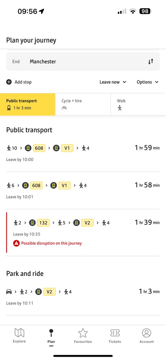 MegFrancesBall's tweet photo. @AndyBurnhamGM why is travelling from Wigan to Manchester this shocking? What is being done to improve it? https://t.co/kqabcqdWDz