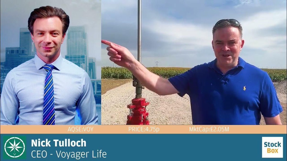 🎙️Interview Recap 🎙️ 

<a href="/StockBoxMedia/">StockBox🎙️📈📽️</a> caught up with Nick Tulloch CEO @VoyagerLifePlc, live from their Rost Well project in Kansas as they plan to take it back into production. 

Watch below ⬇️
buff.ly/3WZZdli