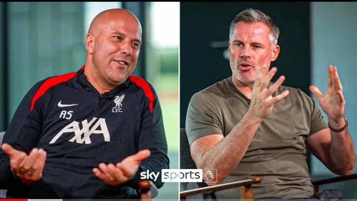 bobby_role's tweet photo. In a brand new interview on Sky sports, Jamie Carragher sat down with Arne slot to discuss tactics, contracts and Anfield.
Here are the best bits from the interview🧵👇🏼 https://t.co/YQ6pWMYzMD