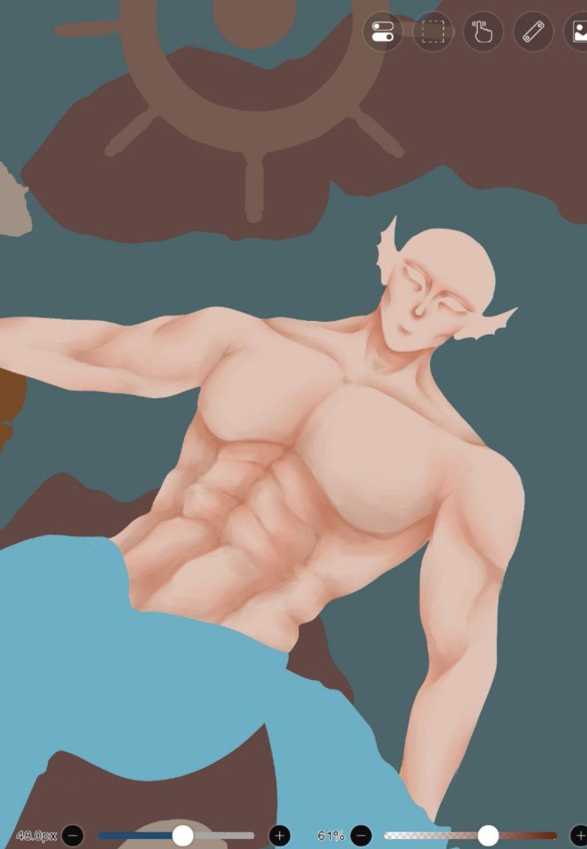 LinMayua's tweet image. Today on the agenda, a very hot mermaid  🤩🧜‍♂️ 
#mermaid #art #artpiece