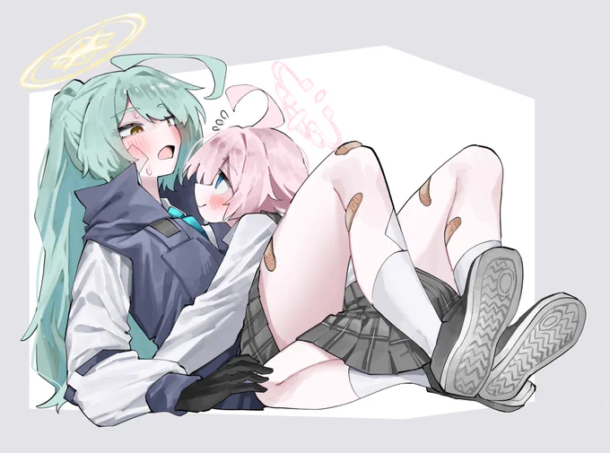 アビドススワップでよくある箱に閉じ込められるやつ勝手に描きました元ネタ様は引用です!!ありがとうございます!! 