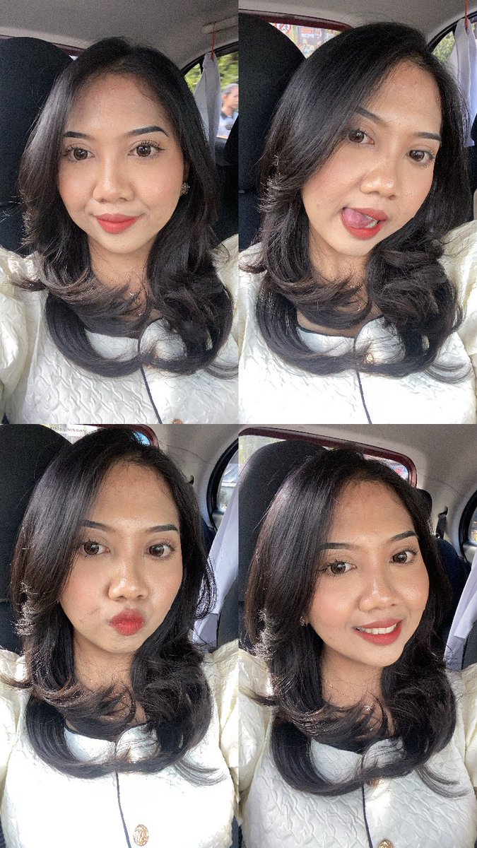 skycapturer's tweet photo. My complexion thru the day

Pic 1 otw acara holy matrimony
Pic 2 plgnya mungkin stlh 3-4 jam, keliatan bgt oily nya 
Pic 3 balik hotel ganti baju doang, kagak mandi (😓), retouch dikit doang
Pic 4 malemnya stelah 12 jam makeup 

Not bad padahal muka lg byk2 nya jerawat😢😢😢 https://t.co/MmdugswDe0