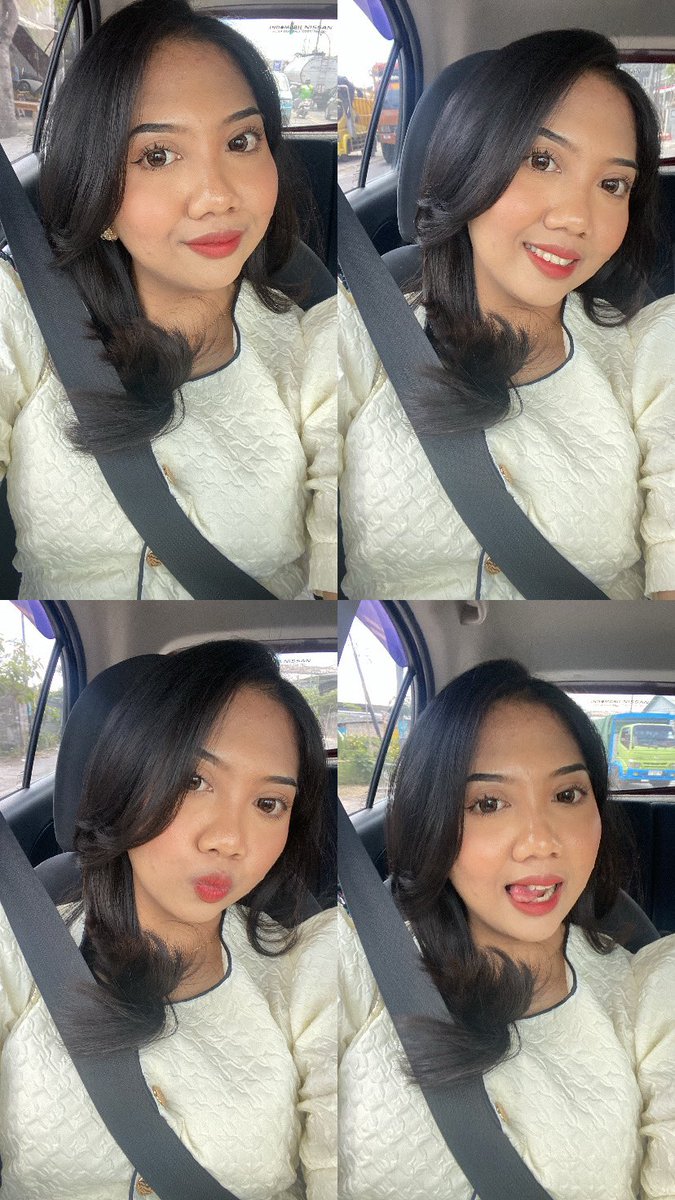 skycapturer's tweet photo. My complexion thru the day

Pic 1 otw acara holy matrimony
Pic 2 plgnya mungkin stlh 3-4 jam, keliatan bgt oily nya 
Pic 3 balik hotel ganti baju doang, kagak mandi (😓), retouch dikit doang
Pic 4 malemnya stelah 12 jam makeup 

Not bad padahal muka lg byk2 nya jerawat😢😢😢 https://t.co/MmdugswDe0
