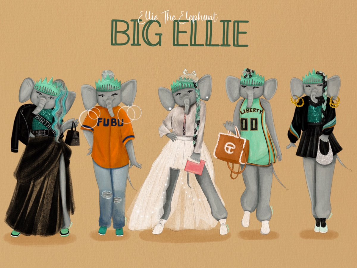 They call her BIG ELLIE <a href="/BigEllieLiberty/">Ellie The Elephant</a>  love her  #ELLIETHEELEPHANT <a href="/nyliberty/">New York Liberty</a>