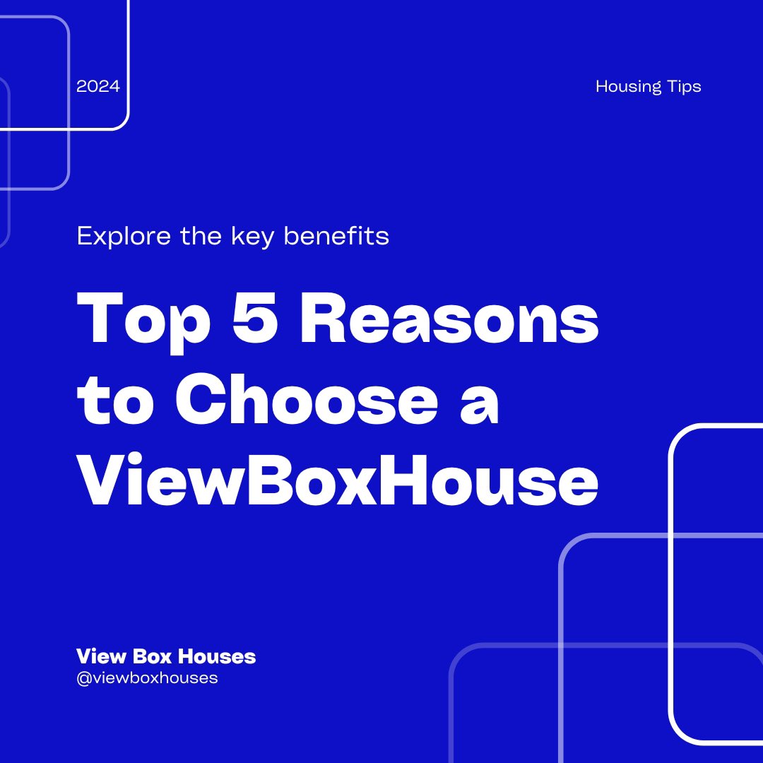 viewboxhouses's tweet photo. Top 5 reasons to invest in ViewBox Houses https://t.co/BOY5BzBWpa