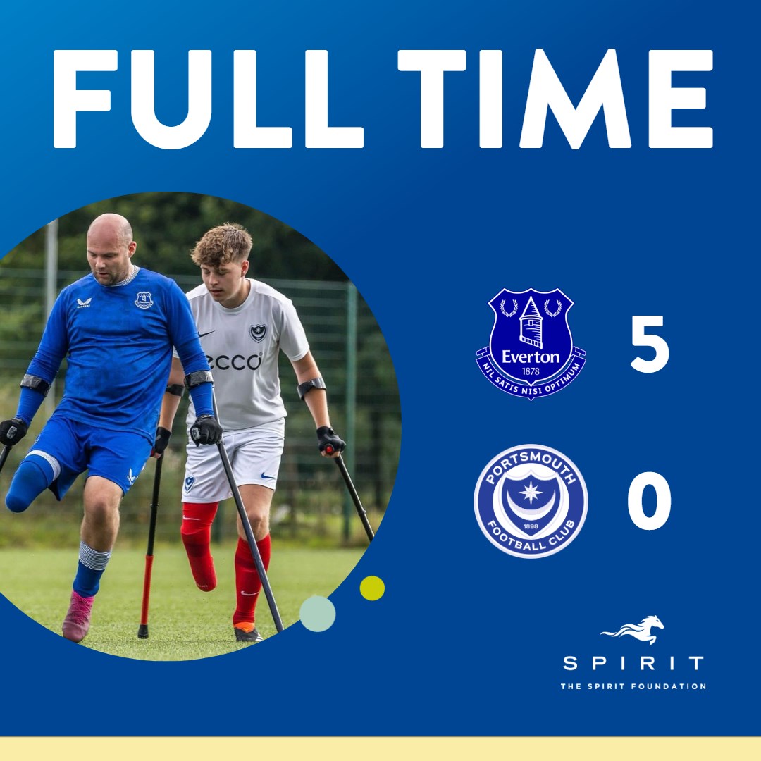 Everton in the Community (@eitc) on Twitter photo ๐ A fantastic win for Everton Amputee yesterday afternoon, backing up their 6-1 win against Chelsea earlier in the day.
๐ It means we now sit top of the league going into the final set of fixtures next month.
๐ Our disability teams are proudly supported by The Spirit ๐ A fantastic win for Everton Amputee yesterday afternoon, backing up their 6-1 win against Chelsea earlier in the day.
๐ It means we now sit top of the league going into the final set of fixtures next month.
๐ Our disability teams are proudly supported by The Spirit