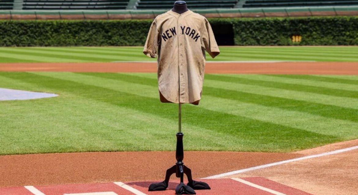 After touring the country, including a return to Wrigley Field, and six plus hours in extended bidding tonight, Babe Ruth’s ‘Called Shot’ Jersey closes at $24.12 Million to become the world’s most valuable piece of sports memorabilia